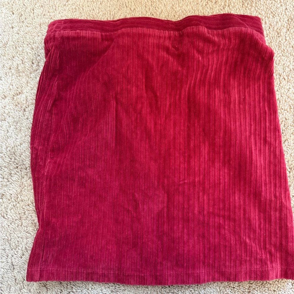 Double Zero Vibrant Red Pencil Skirt